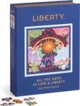 Galison Puzzle pătrat Liberty: Tot ce ai nevoie este dragoste și libertate 500 piese - megacarti Puzzle