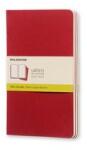 Moleskine Sešity 3 ks červené L, čisté