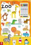 praca zbiorowa Grădina zoologică Carte de colorat