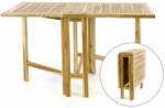 divero Masă de grădină din lemn tec DIVERO - pliabilă - 130 x 65 cm (GL05522)