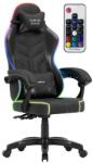 Huzaro Scaun Gaming Huzaro Force 2.7 RGB, Max 140 kg, Iluminare integrata, Functie Tilt, Tetiera cu perna si perna lombara (Negru) (HZ-FORCE 2.7 RGB BLACK)