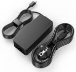 YISHIFD USB-C laptop töltő, Yishifd, műanyag, fekete, 65 W (PD-65W)