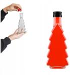Bimberek CHOINKA ünnepi üveg 250ml, üveg, fenyőfa alakú, átlátszó, tetővel együtt (ZES000273)