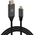 A+ nagysebességű USB Type-C - HDMI 2.0 kábel, apa - apa, 1 m (CV-C2HDMI1)