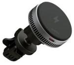 AUKEY MagFusion Dash Pro Qi2 aktív hűtésű szellőzőrácsra rögzíthető, vezeték nélküli autós telefon töltő és tartó