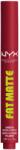 NYX Cosmetics Fat Matte Smooth Color Lipstick 16 Plushin' Plum, 2 g