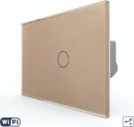 LIVOLO Intrerupator Simplu Cap Scara / Cruce Wi-Fi cu Touch LIVOLO standard italian - Serie Noua (Auriu) (vl-fc1sny-2g-3a)