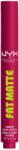 NYX Cosmetics Fat Matte Smooth Color Lipstick 14 Hibiscus Hug, 2 g