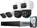 Anker Kit supraveghere video eufy NVR S4, Rezolutie 4K, Night Vision Color, AI, Dual View, cu 2 camere PoE Bullet-PTZ si 2 camere PoE Turret (E8E00323) - cel