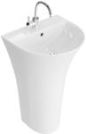 Lavita Pera mosdótál 45.5x41.5 cm félkör alakú térben álló fehér fényes 5900378334385 (5900378334385)