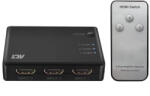 ACT HDMI суич ACT, 3 порта, 4K@60Hz, USB, дистанционно управление, черен - EWENT-ACT-SPLIT-AC7845 (EWENT-ACT-SPLIT-AC7845)