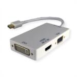 Valueline Adaptor Mini Displayport la HDMI 4K, DVI, VGA Activ T-M Alb, Value 12.99. 3155* (12.99.3155-10)