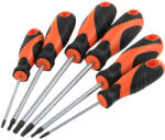 Kendo TORX Csavarhúzó készlet mégneses, 6részes T8-T27 CrV No. 85137 040302-0233 (040302-0233)