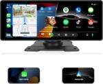  10.26 Hordozható Android Auto és Apple CarPlay Kijelző 350° Kamerával - Magyar Menü - 12V