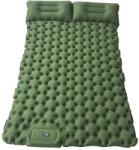 inSPORTline Kétszemélyes felfújható matrac, beépített pumpával inSPORTline Faustea 192x125x8 cm, kompakt méret, hatékony szigetelés, felfújás beépített pumpával Szín: Zöld