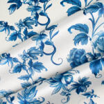 Takoy Mătase naturală elastică blue flowers