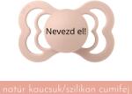 BIBS Névre szóló BIBS Supreme cumi - púderrózsaszín
