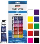 Pentart krémes akrilfesték készlet, matt - 10x16 ml