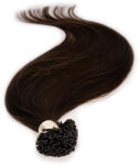 BellaHair Keratinos U-TIP Emberi Póthaj Classic Hőillesztéshez Sötétbarna 40cm (Szín #4) (RUT-CL-404)