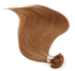 BellaHair Keratinos U-TIP Emberi Póthaj Classic Hőillesztéshez Világosbarna 50cm (Szín #8) (RUT-CL-508)