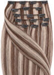 BellaHair Csatos Emberi Póthaj Classic Melírozott Színben 50cm (Szín #6/60) (RC-CL-50660)