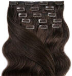 BellaHair Csatos Hullámos Emberi Póthaj Classic Natúr Barna Színben 60cm Body Wave (Szín #2) (RC-CL-BW602)