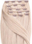 BellaHair Csatos Emberi Póthaj Classic Világos Platinaszőke Színben 40cm (Szín #60) (RC-CL-4060)