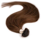 BellaHair Keratinos U-TIP Emberi Póthaj Classic Hőillesztéshez Középbarna 40cm (Szín #6) (RUT-CL-406)