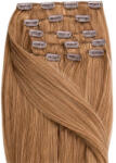 BellaHair Csatos Emberi Póthaj Classic Sötétszőke Színben 50cm (Szín #12) (RC-CL-5012)