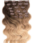 BellaHair Csatos Hullámos Emberi Póthaj Classic Ombre Színben 50cm Body Wave (Szín #OMBRE) (RC-CL-BW50OM)