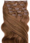 BellaHair Csatos Hullámos Emberi Póthaj Classic Világosbarna Színben 40cm Body Wave (Szín #8) (RC-CL-BW408)