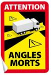  Holttér figyelmeztető matrica teherautóra - ANGLES MORTS (SLH8067)