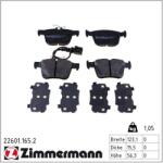 ZIMMERMANN Set placute frana ZIMMERMANN 22601.165. 2 (22601.165.2)