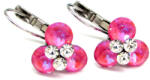 LEONOR kapcsos fülbevaló (lotus pink delite/crystal) (2025011604)