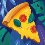 Alkotásutca Sajtos pizza - Számfestő készlet kereten 40x40
