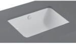 VitrA S20 alulról beépíthető szögletes mosdó, 550x370 mm, fehér (7475B003-0618) (7475B003-0618)