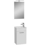 VitrA Mia 40 Komplett Fürdőszoba Bútor Szett - Magasfényű Fehér - Nedvességálló Kivitel, 39 cm (75022)