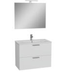VitrA MIA Fényes Fehér fürdőszobai szett - 80 cm | Magasfényű, Nedvességálló (75024)