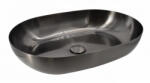 COPEN Antracit téglalap alakú, pultra ültethető fém mosdótál, 555x380x125 mm (C-15-101GM)
