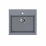  MILO RETTO 560 x 510 x 215 mm gránit mosogató - Gyémántszürke (Diamond Grey) (RET-D-1KBO)