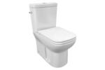 VitrA S20 monoblokk WC - tartállyal | Bidé funkcióval | Duroplast Soft Close ülőkével | Alsó és hátsó kifolyású - Vario kivitel | Fényes fehér (CVS21T)