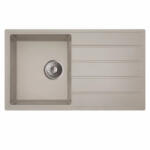  MILO METRO 760 x 440 x 195 mm gránit mosogató - Homokbézs (Pure sand) (MET-P-1KDO)
