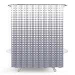  MINOTTI zuhanyfüggöny, 2000x1800 mm, szürke graduális pöttyös minta (MZ27)