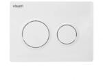  VISAM Olimpos nyomógombos öblítőlap 225x165x12 mm fehér (230-003)