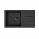  MILO RETTO 780 x 460 x 215 mm gránit mosogató - Lávafekete (Lava stone) (RET-L-1KDO)