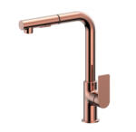  COPEN Nook konyhai csaptelep kihúzható zuhannyal, 335x260 mm, rose gold (C-01-109RG)