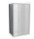  COPEN ATLAS BLACK fix oldalfal 80x195 cm, füstüveg, fekete (C-02-B4080)