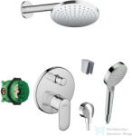 SANITINO Hansgrohe falsík alatti zuhanyrendszer VERNIS BLEND kezelővel, kiegészítőkkel, króm SANI21HHH012 (SANI21HHH012)