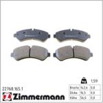 ZIMMERMANN Set placute frana ZIMMERMANN 22768.165. 1 (22768.165.1)