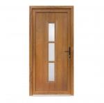 Bastion Usa exterior PVC SEDUM, profil Klass, 980x2000 mm, deschidere dreapta, alb stejar auriu